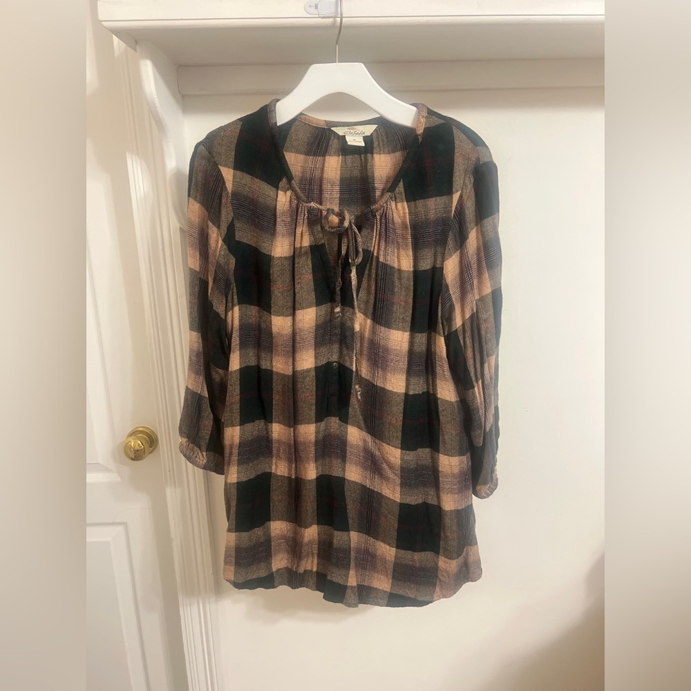 Final price Bob Timberlake Women’s Plaid Top